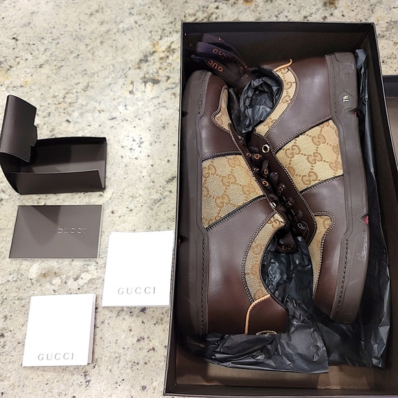 Eclusive & Rare and Desirable Classic Sneakers New, Never Used 7.5(G) Gucci Size - Picture 5 of 14